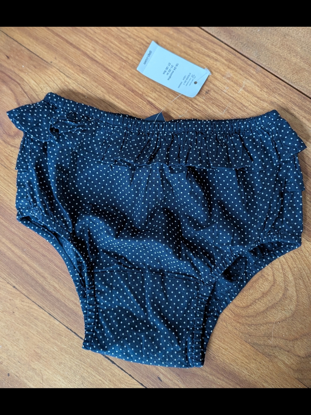 🍼✨NEW!!✨ Baby Gap Navy Blue White Polka Dot Ruffle Diaper Cover - 18-24mos